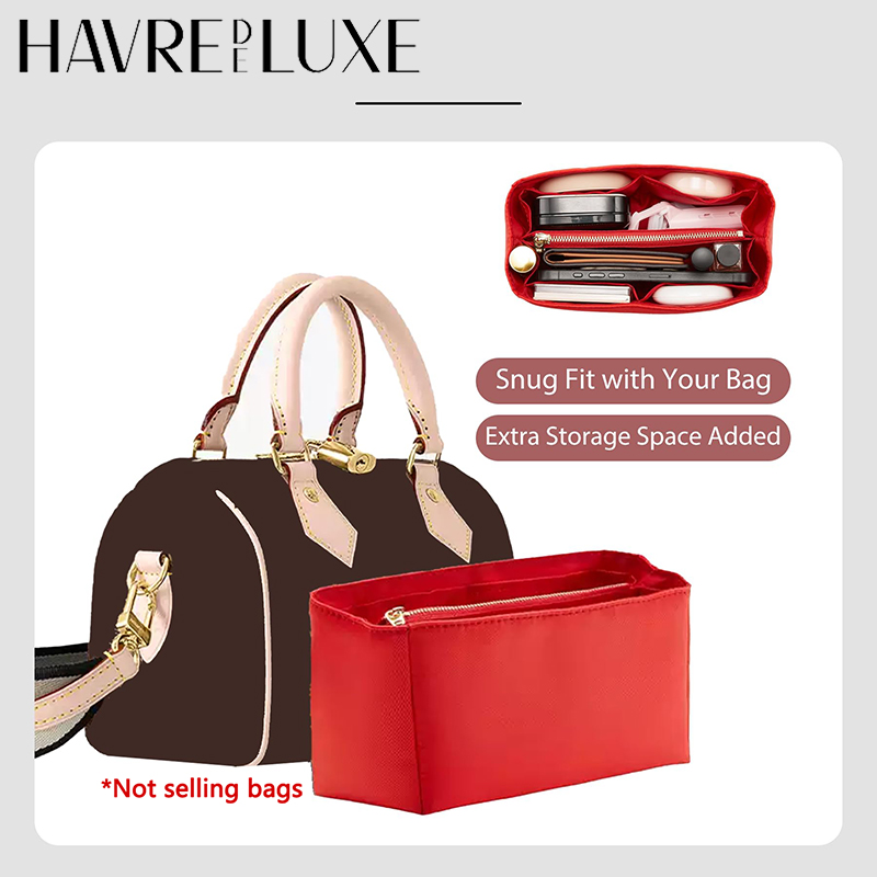 Handbags - 防水仕様のバッグ用仕切り。Speedy20に適合。ナイロン製で、ファスナー付き。複数のポケットが付いた内袋。