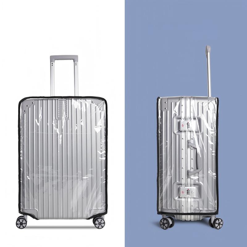 Waterproof Suitcase Cover Protector - 16-28インチ 透明PVC製荷物カバー 防水 防塵 耐傷性 スーツケース保護カバー