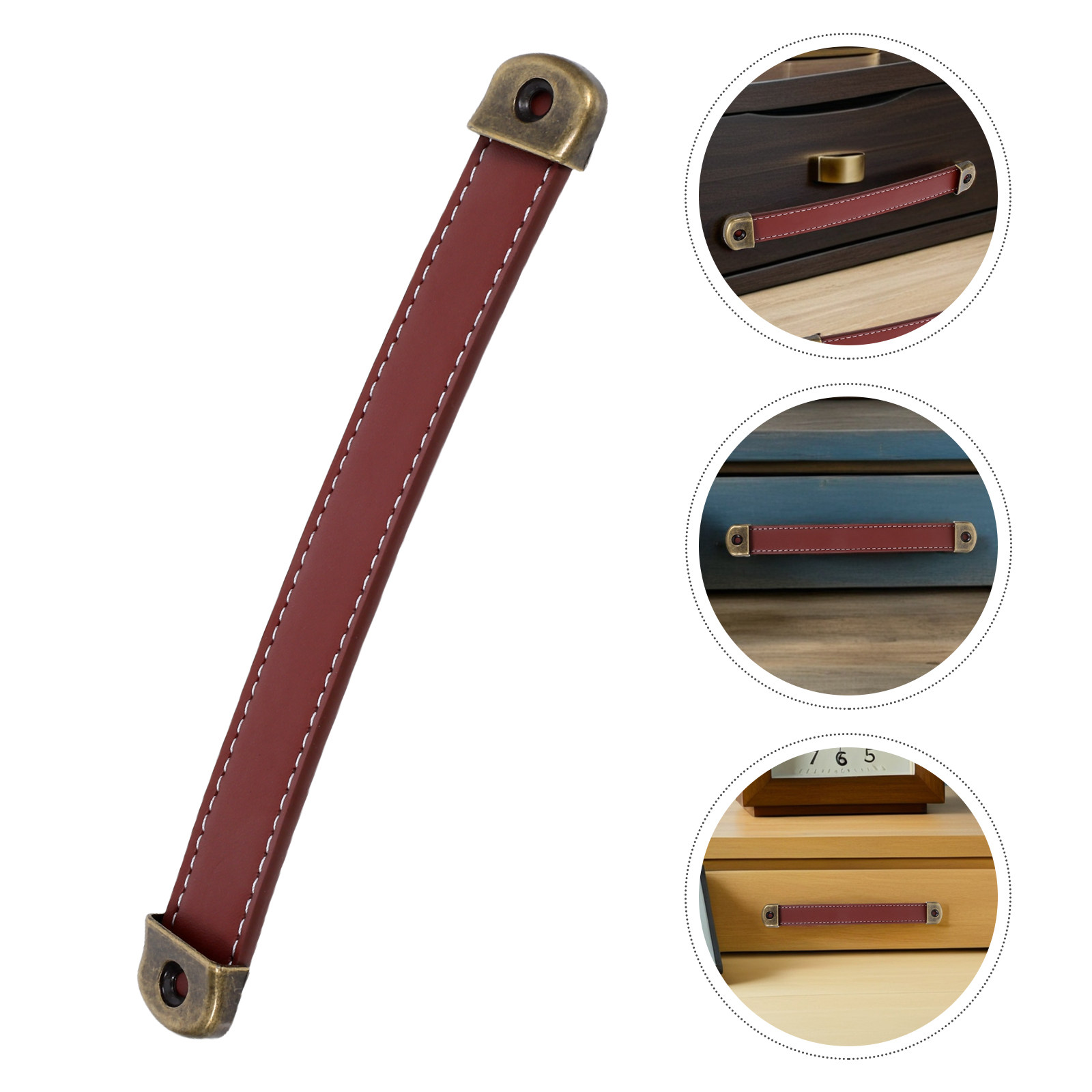 2 個 PU ヴィンテージスタイルキャビネットハンドルブラウ - Retro Vintage Trunk Suitcase のレビューと価格