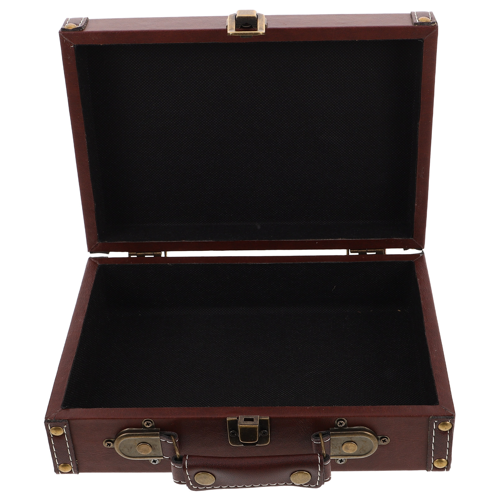 ヴィンテージ風の木製収納ボックス。レトロなスーツケース風のデ - Retro Vintage Trunk Suitcase のレビューと価格