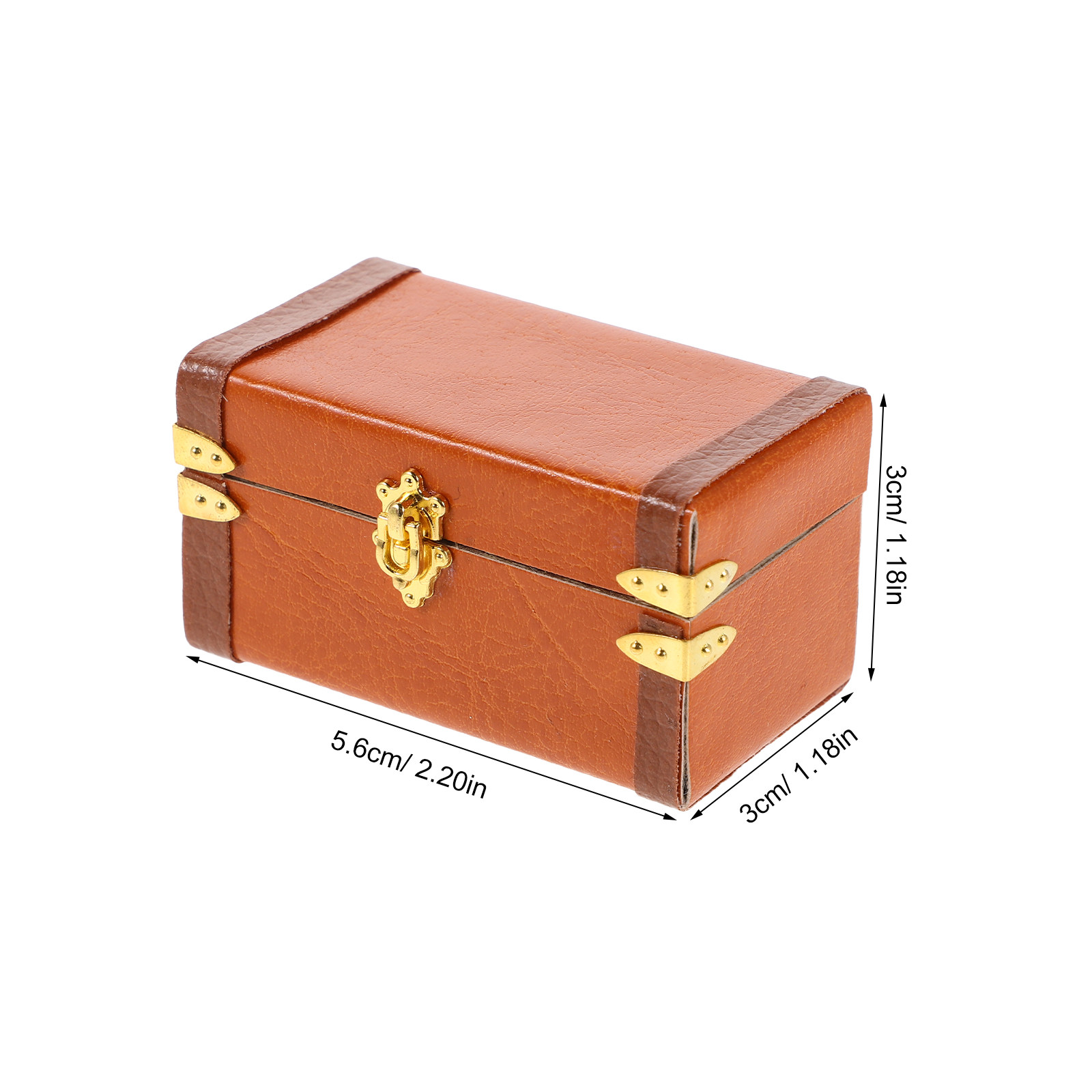 ミニチュアのヴィンテージ風旅行用トランク。軽量でレトロなデザ - Retro Vintage Trunk Suitcase のレビューと価格