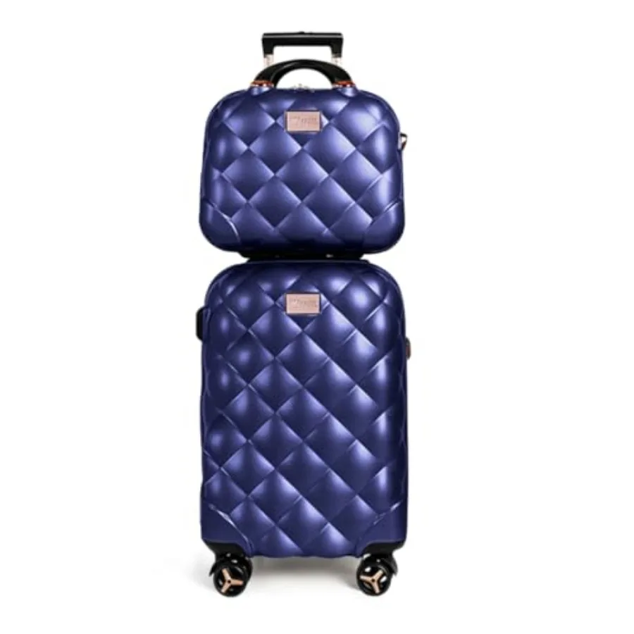 旅行用の2点セット、14インチ/20インチのキャリーオンバッ - Expandable Hard Shell Luggage Set のレビューと価格