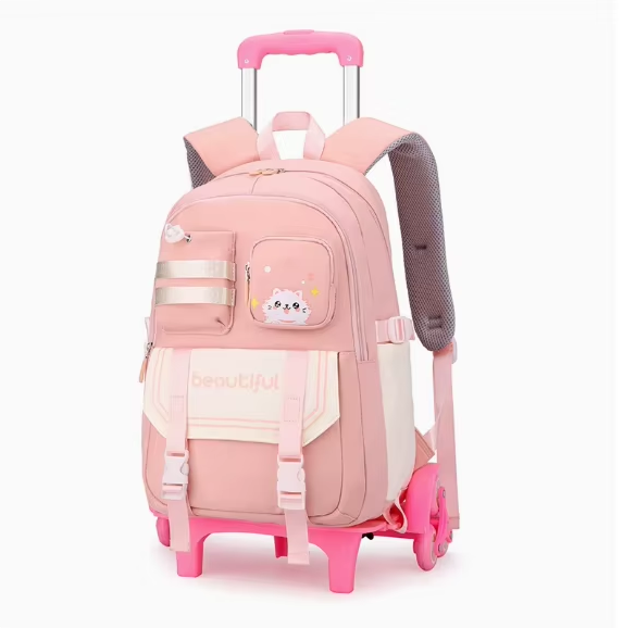 子供用スクールローリングバックパックティーンエイジャーの女の - Foldable Rolling Luggage Bag のレビューと価格