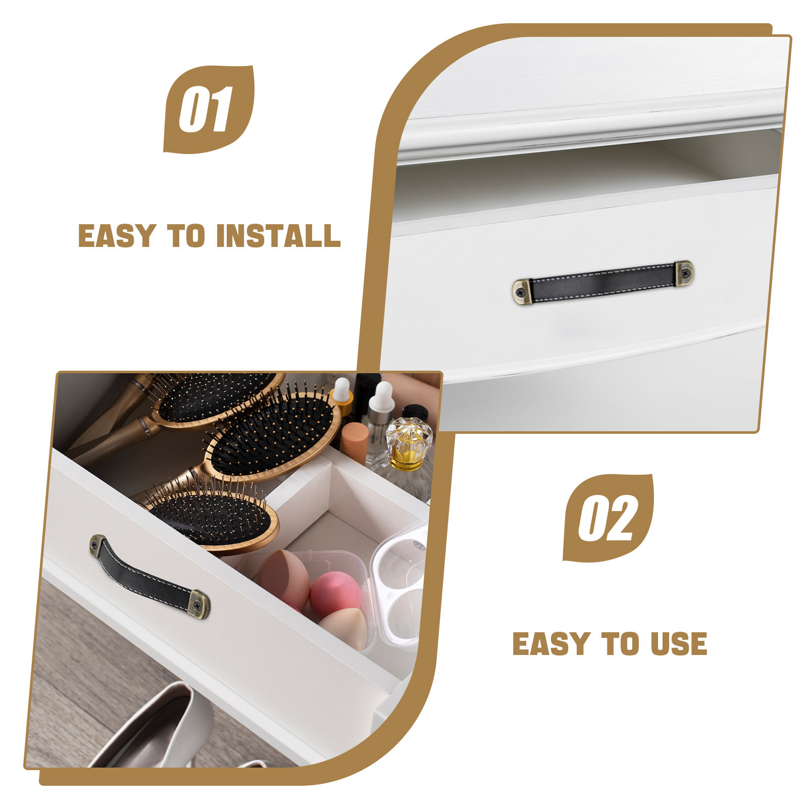 レトロ調の引き出し取っ手5個セット。ドレッサー、ワードローブ - Retro Vintage Trunk Suitcase のレビューと価格